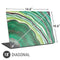 Kiwi Watercolor Geode Universal Laptop 18in (14.6 x 10.6in) Skin