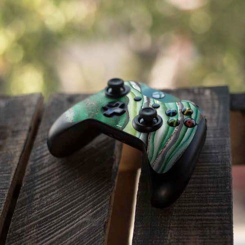 Kiwi Watercolor Geode Xbox One Controller Skin