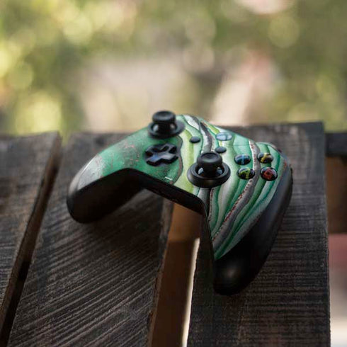 Kiwi Watercolor Geode Xbox One S Controller Skin