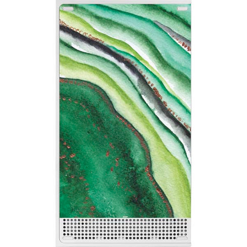 Kiwi Watercolor Geode Xbox Series S Skins