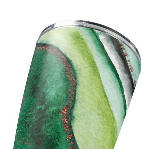Kiwi Watercolor Geode Yeti 20oz Tumbler Skin
