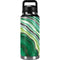 Kiwi Watercolor Geode YETI Rambler 36oz Bottle Skin