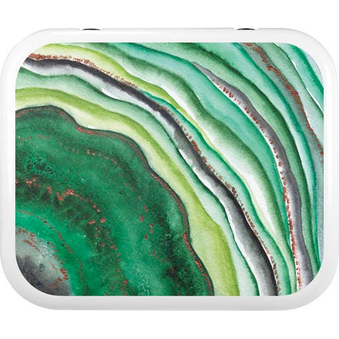 Kiwi Watercolor Geode YETI Roadie 24 Hard Cooler Skin