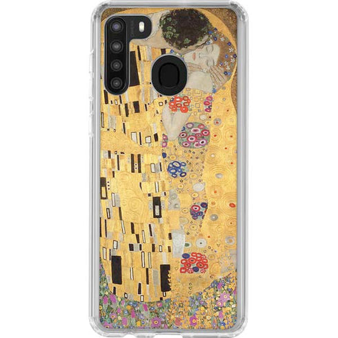 Gustav Klimt The Kiss Galaxy A21 Clear Case