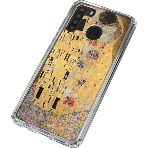 Gustav Klimt The Kiss Galaxy A21 Clear Case