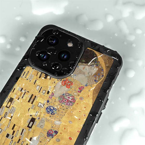 Gustav Klimt The Kiss iPhone 14 Pro Max Waterproof Case