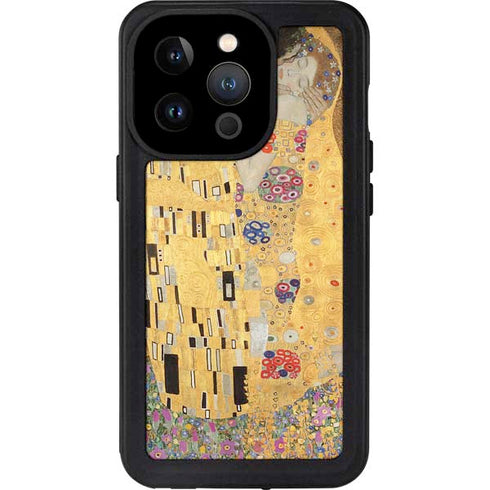 Gustav Klimt The Kiss iPhone 14 Pro Waterproof Case