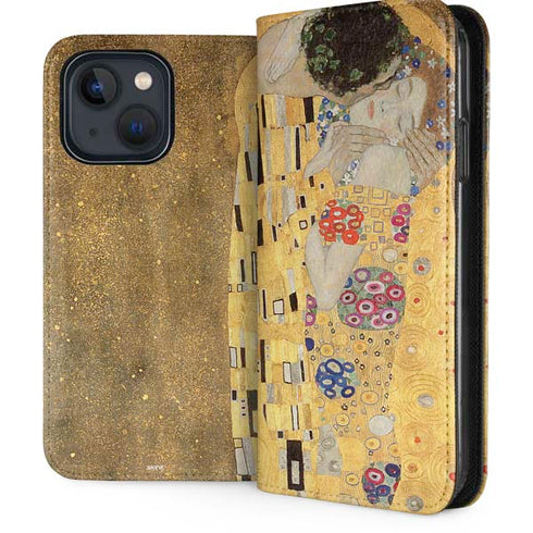 Klimt - The Kiss by Klimt iPhone 15 Folio Case