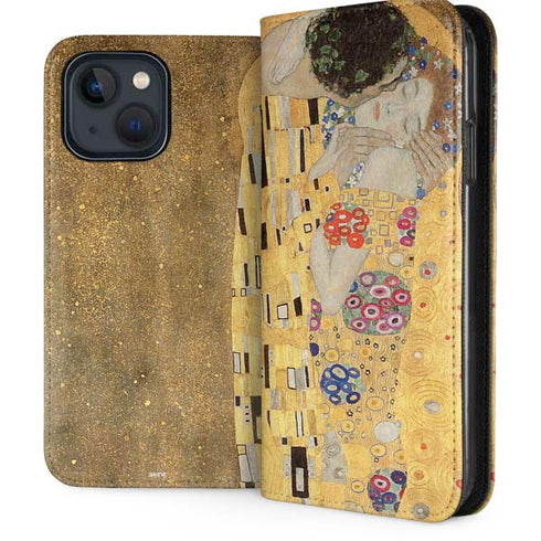 Klimt - The Kiss by Klimt iPhone 15 Plus Folio Case