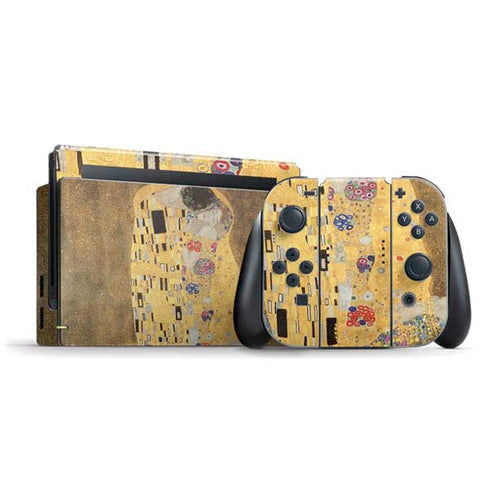 Gustav Klimt The Kiss Nintendo Switch Bundle Skin