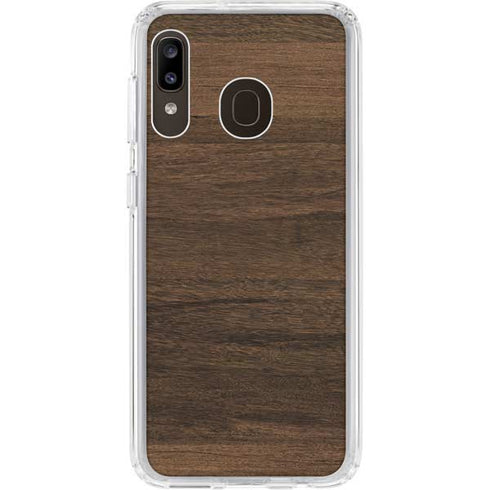 Kona Wood Galaxy A20 Clear Case