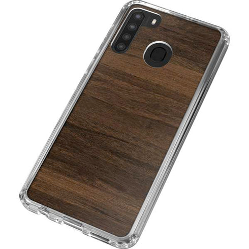 Kona Wood Galaxy A21 Clear Case