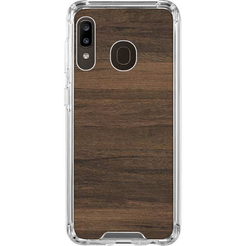 Kona Wood Galaxy A30 Clear Case