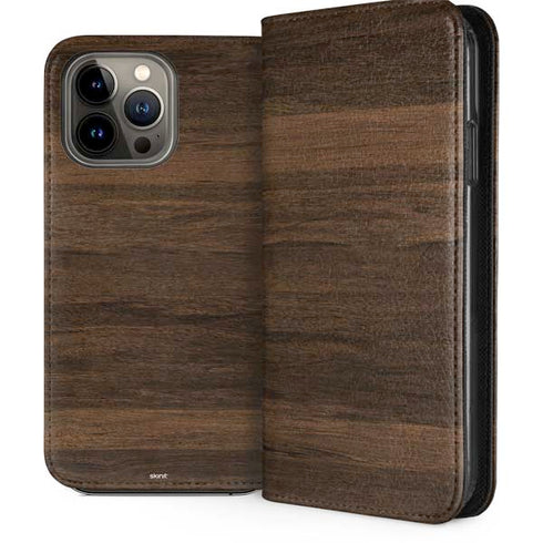 Kona Wood iPhone 13 Pro Max Folio Case