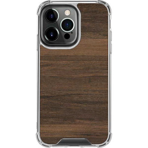 Kona Wood iPhone 14 Pro Clear Case