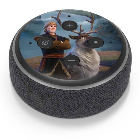 Disney Frozen II Kristoff and Sven Amazon Echo Dot Skin