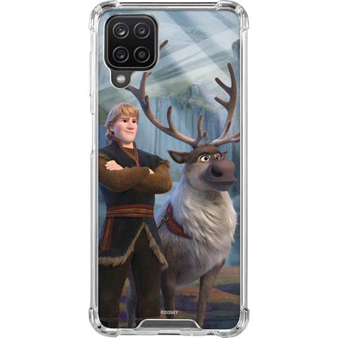 Disney Frozen II Kristoff and Sven Galaxy A12 Clear Case