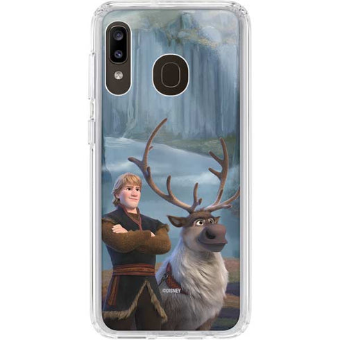 Disney Frozen II Kristoff and Sven Galaxy A20 Clear Case