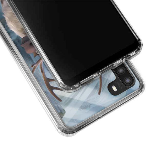 Disney Frozen II Kristoff and Sven Galaxy A21 Clear Case