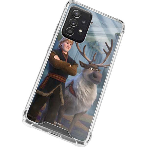 Disney Frozen II Kristoff and Sven Galaxy A72 5G Clear Case