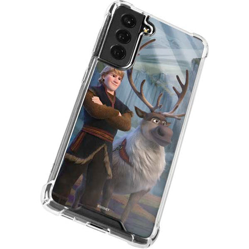 Disney Frozen II Kristoff and Sven Galaxy S21 FE Clear Case