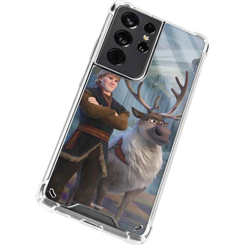 Disney Frozen II Kristoff and Sven Galaxy S21 Ultra 5G Clear Case