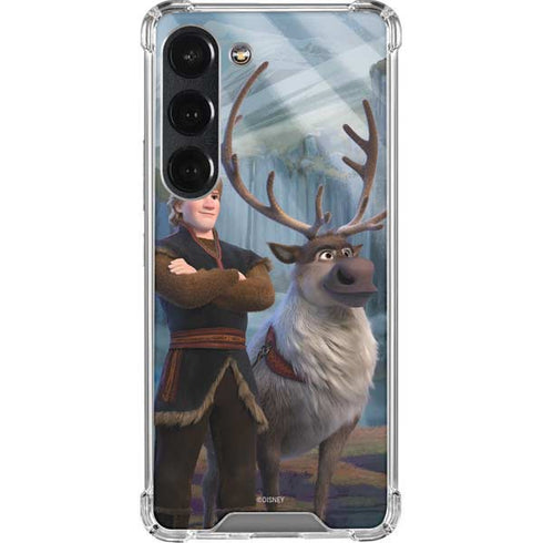 Disney Frozen II Kristoff and Sven Galaxy S23 Clear Case
