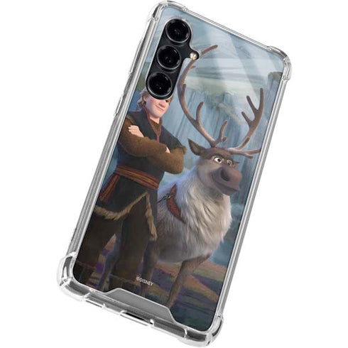 Disney Frozen II Kristoff and Sven Galaxy S23 FE Clear Case
