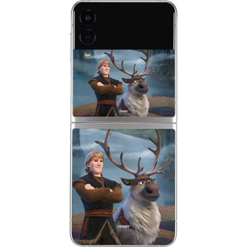 Disney Frozen II Kristoff and Sven Galaxy Z Flip4 5G Skin