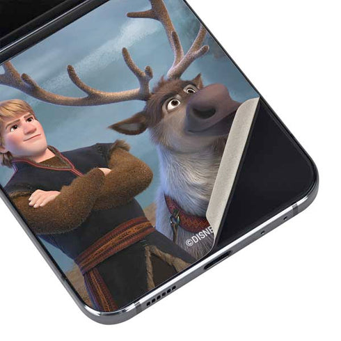 Disney Frozen II Kristoff and Sven Galaxy Z Flip5 5G Skin