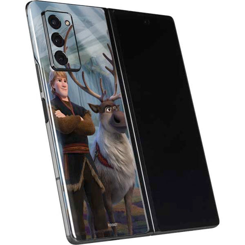 Disney Frozen II Kristoff and Sven Galaxy Z Fold2 5G Skin