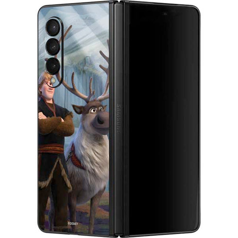 Disney Frozen II Kristoff and Sven Galaxy Z Fold3 5G Skin