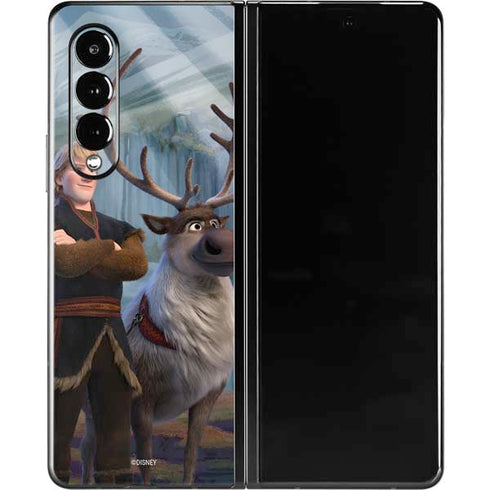 Disney Frozen II Kristoff and Sven Galaxy Z Fold3 5G Skin