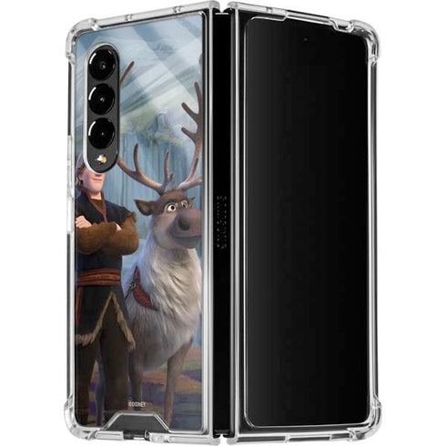 Disney Frozen II Kristoff and Sven Galaxy Z Fold4 5G Clear Case