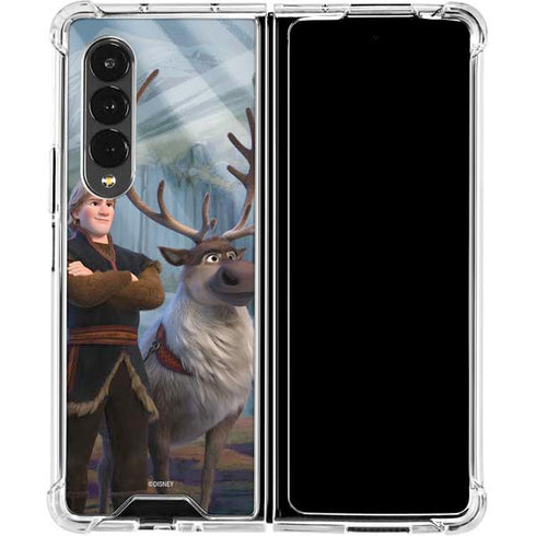 Disney Frozen II Kristoff and Sven Galaxy Z Fold4 5G Clear Case