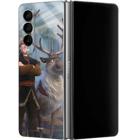 Disney Frozen II Kristoff and Sven Galaxy Z Fold4 5G Skin