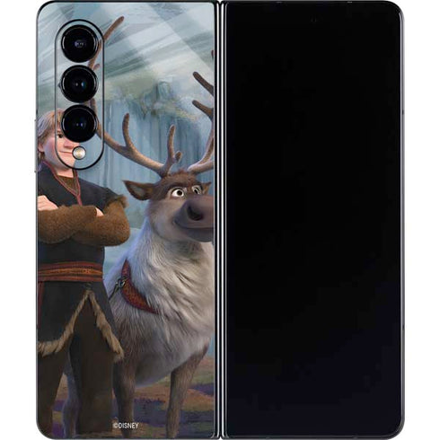 Disney Frozen II Kristoff and Sven Galaxy Z Fold4 5G Skin