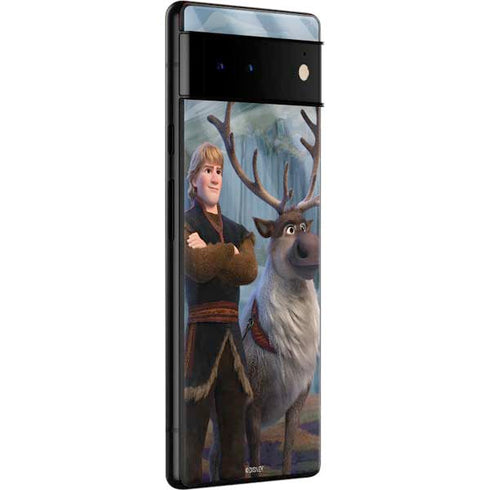 Disney Frozen II Kristoff and Sven Google Pixel 6 Pro Skin