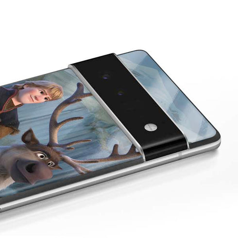 Disney Frozen II Kristoff and Sven Google Pixel 6 Pro Skin