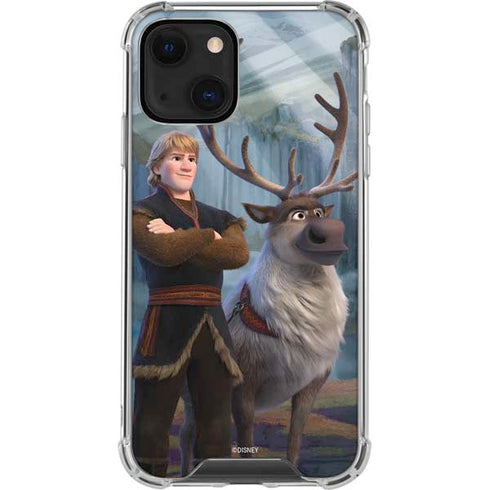 Disney Frozen II Kristoff and Sven iPhone 14 Plus Clear Case