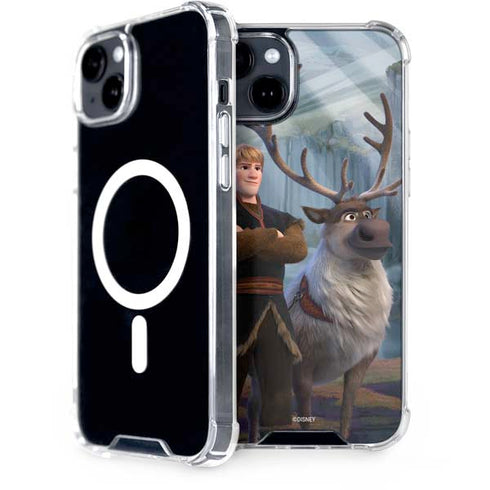 Disney Frozen II Kristoff and Sven iPhone 15 Plus MagSafe Case