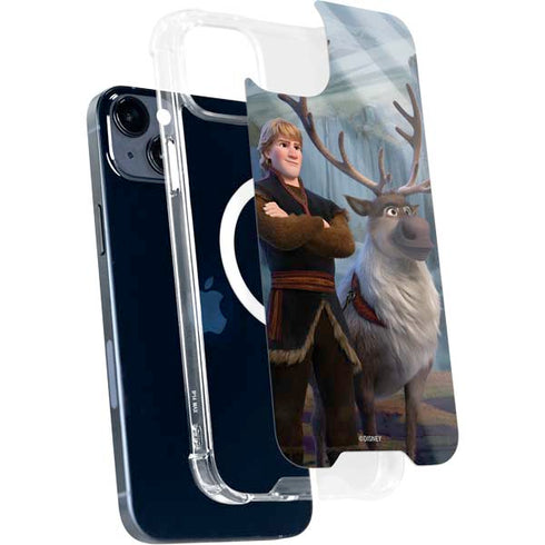 Disney Frozen II Kristoff and Sven iPhone 15 Plus MagSafe Case