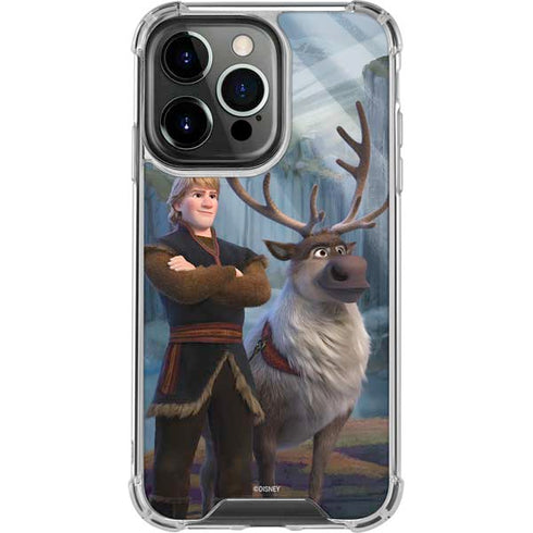 Disney Frozen II Kristoff and Sven iPhone 15 Pro Clear Case