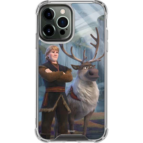 Disney Frozen II Kristoff and Sven iPhone 15 Pro Max Clear Case