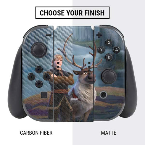 Disney Frozen II Kristoff and Sven Nintendo Switch Bundle Skin