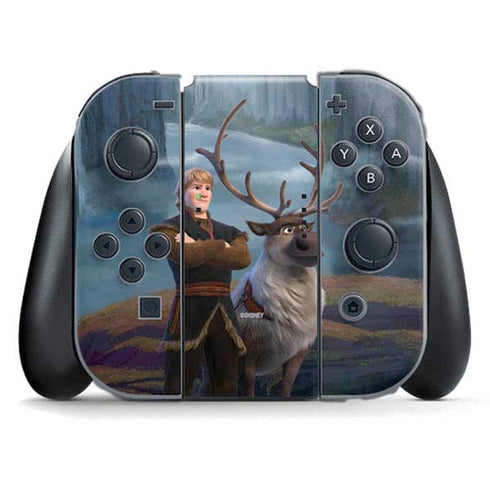 Disney Frozen II Kristoff and Sven Nintendo Switch (2017-2021) Joy-Con Controller Skin