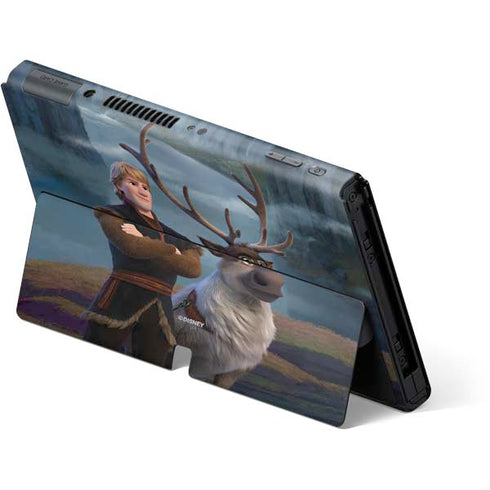 Disney Frozen II Kristoff and Sven Nintendo Switch OLED (2021) Skin