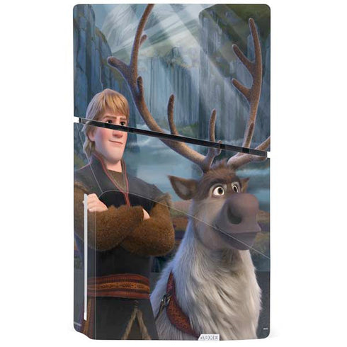 Disney Frozen II Kristoff and Sven PS5 Slim Disk Console Skin