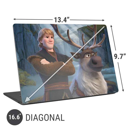 Disney Frozen II Kristoff and Sven Universal Laptop 16.6in (13.4 x 9.7in) Skin