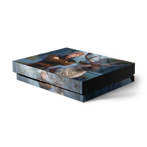 Disney Frozen II Kristoff and Sven Xbox One X Console Skin